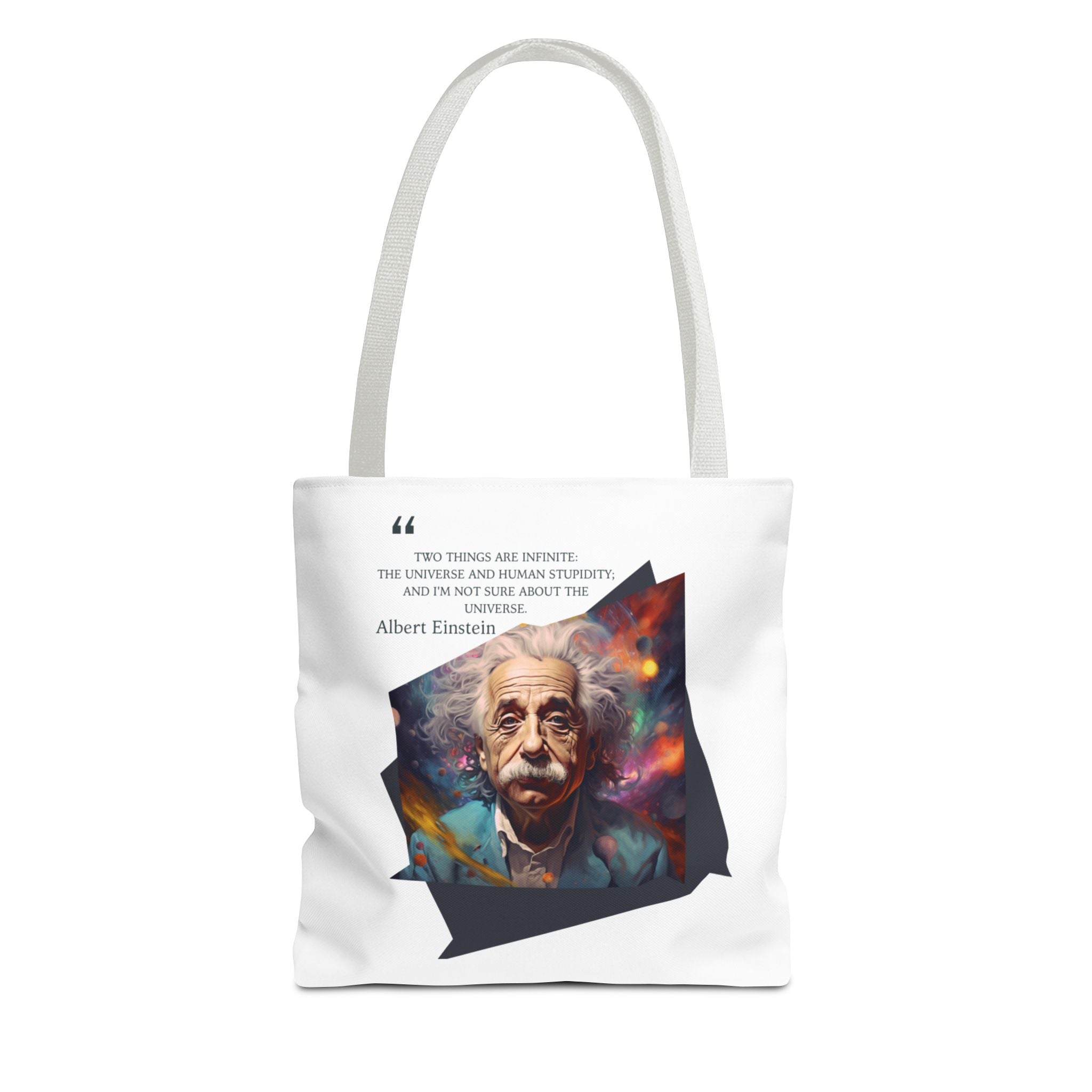 Albert Einstein Infinite Wisdom Quote Humorous Tote Bag