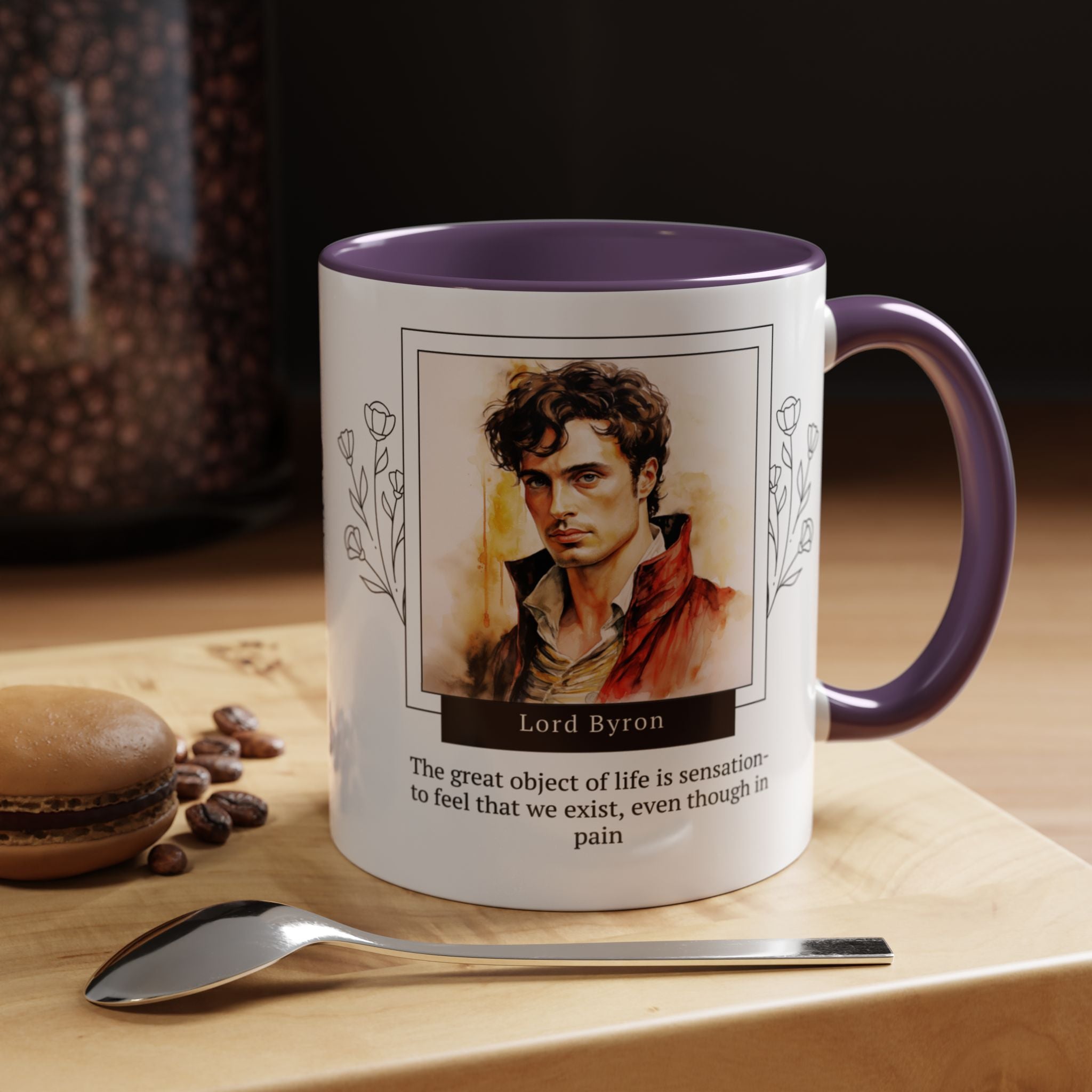Lord Byron Sensation Quote Coffee Mug | Thought-Provoking Accent Mug (11, 15oz) | Perfect Gift for Literary Fans