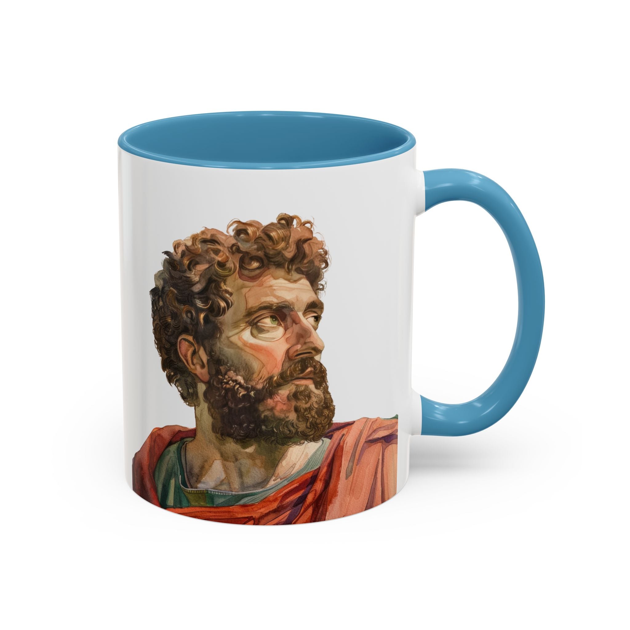Marcus Aurelius Colour of a Soul Quote Mug | Philosophical Coffee Cup | 11oz, 15oz Accent Mugs for Thinkers| Stoics| Roman Empire