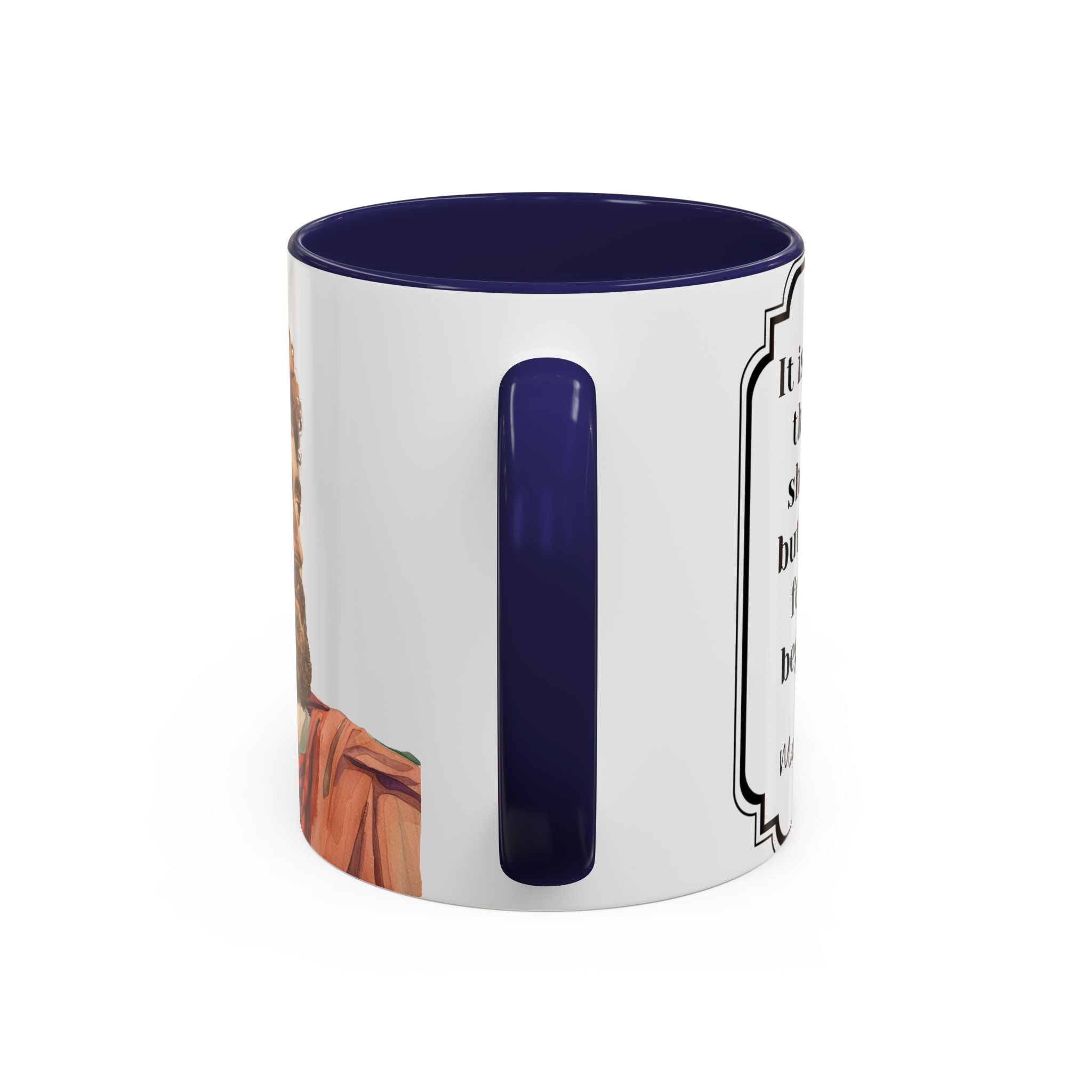 Marcus Aurelius death vs living Quote Mug | Philosophical Coffee Cup | 11oz, 15oz Accent Mugs for Thinkers| Stoics| Roman Empire