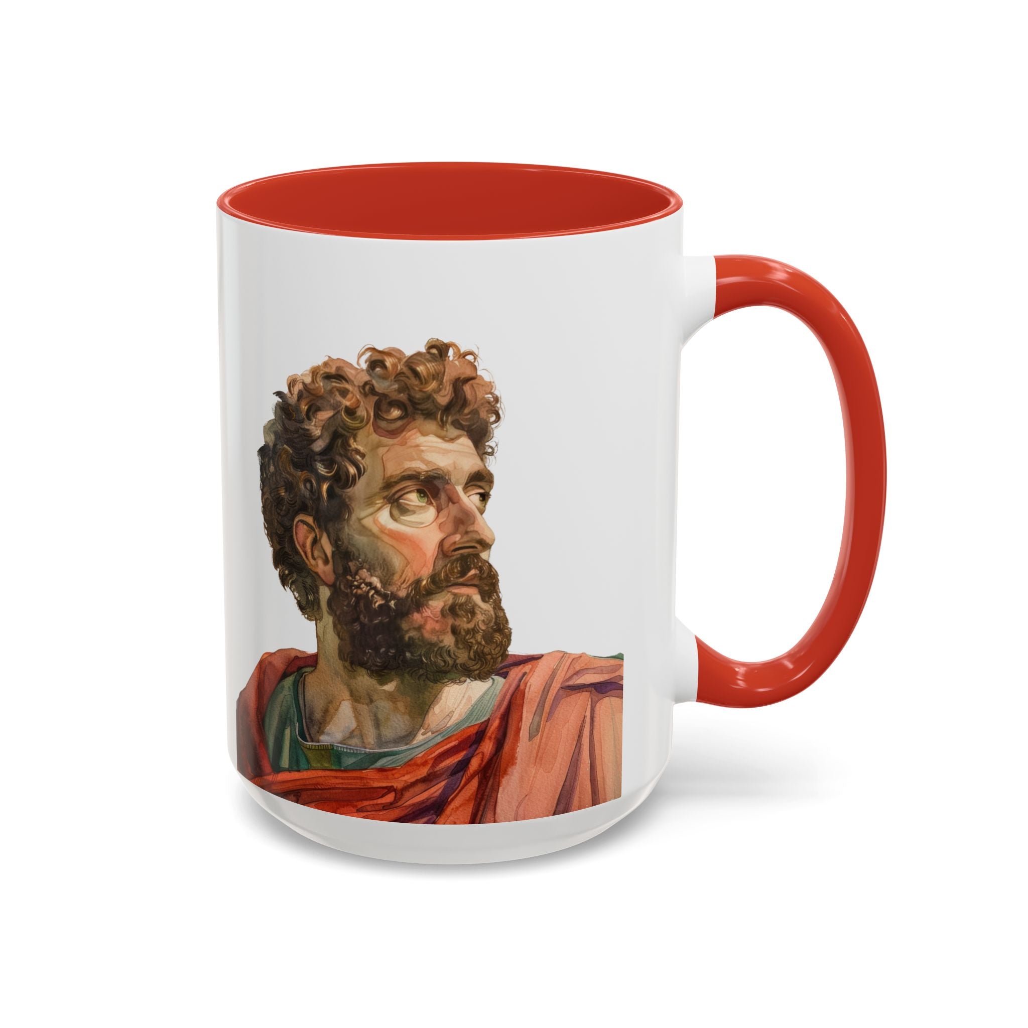 Marcus Aurelius Colour of a Soul Quote Mug | Philosophical Coffee Cup | 11oz, 15oz Accent Mugs for Thinkers| Stoics| Roman Empire