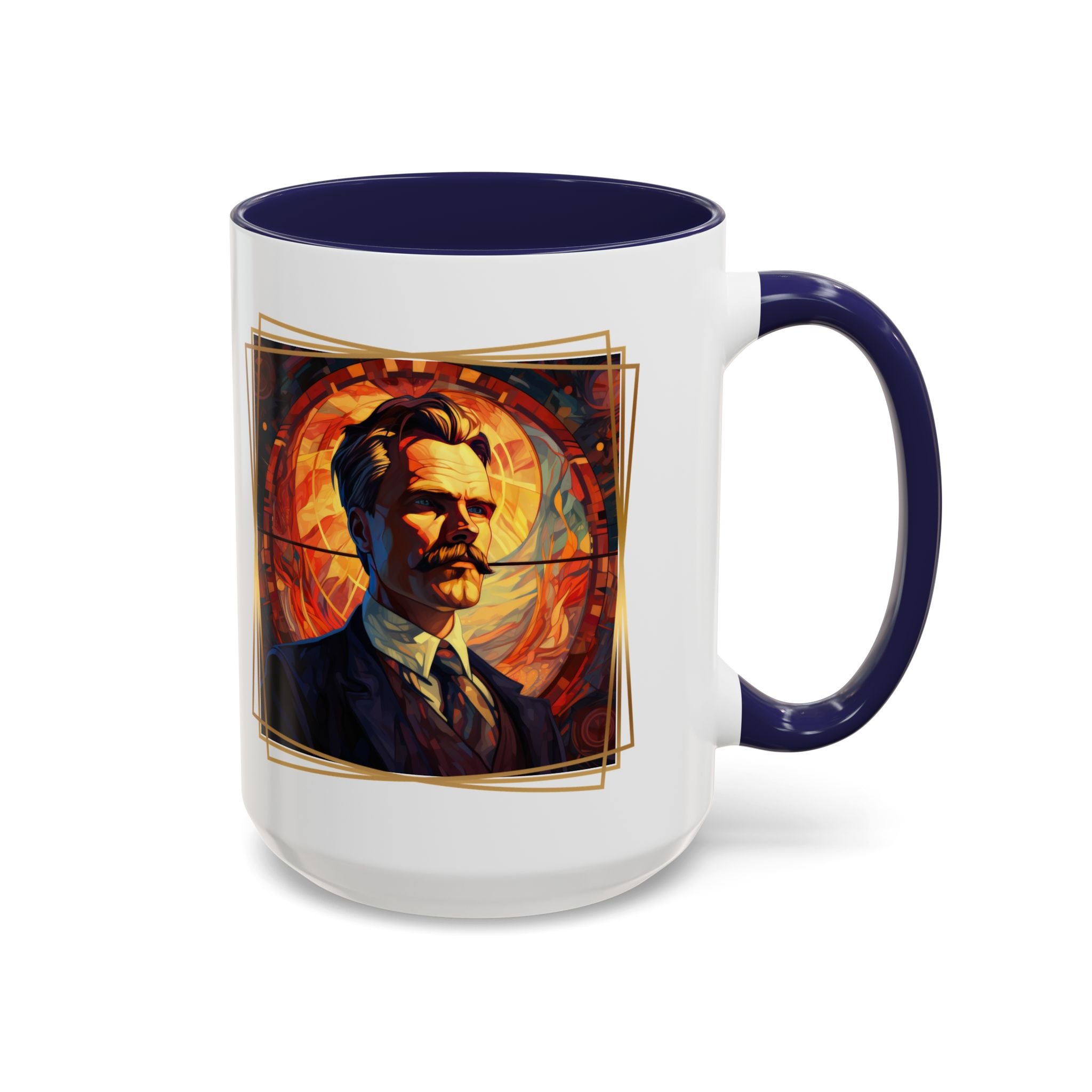 Nietzsche Friendship makes a Marriage Quote Coffee Cup | 11oz, 15oz Accent Mugs for Philosophy Lovers & Thoughtful Gifts