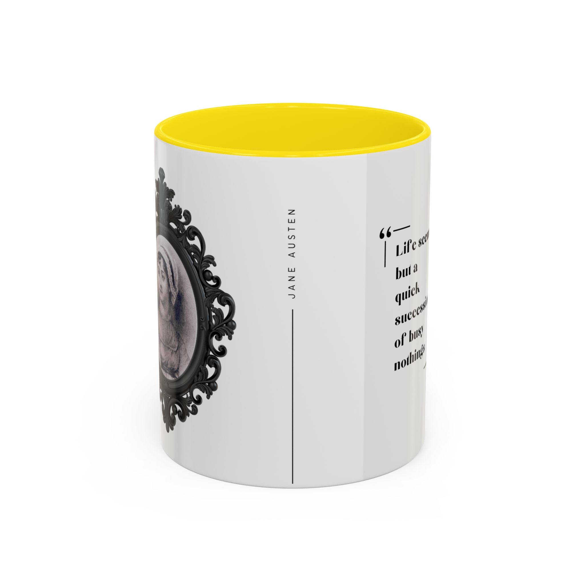 Jane Austen Busy Nothings Quote Coffee Mug | Thoughtful Accent Mug (11, 15oz) | Perfect Gift for Literary Fans