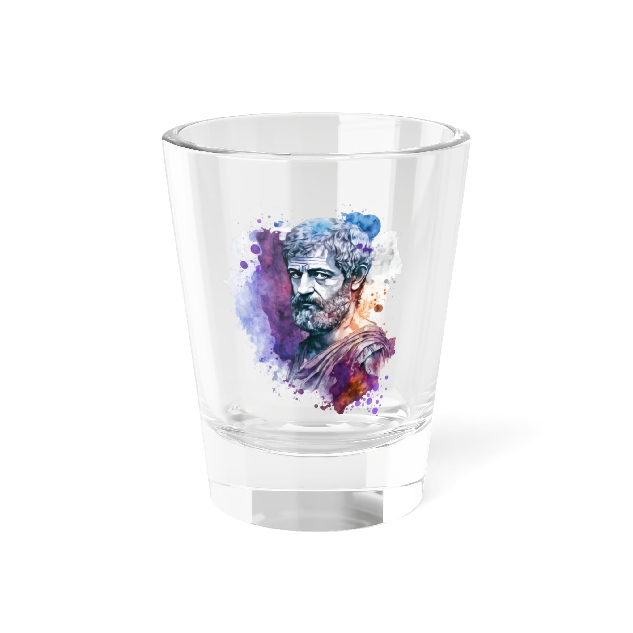 Aristotle Shot Glass, 1.5oz | Philosopher Shot Glass | Ancient Greece | Classic Philosophers