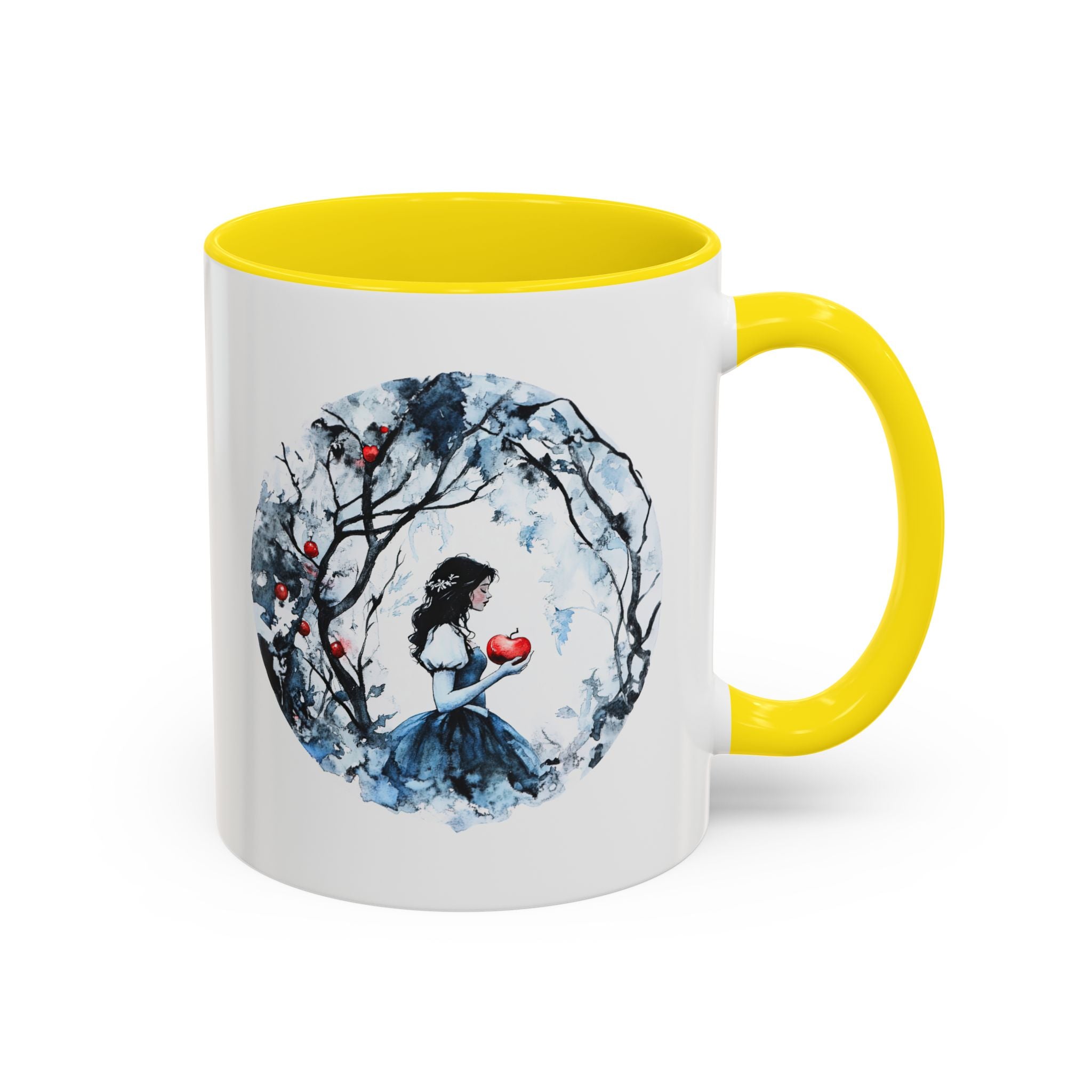 Brother's Grimm Snow White quote  with picture Accent Coffee Mug (11, 15oz) | Fairytale lover's mug
